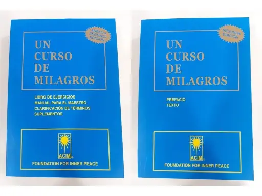Libro un curso de milagros: Texto + Libro de ejercicios
